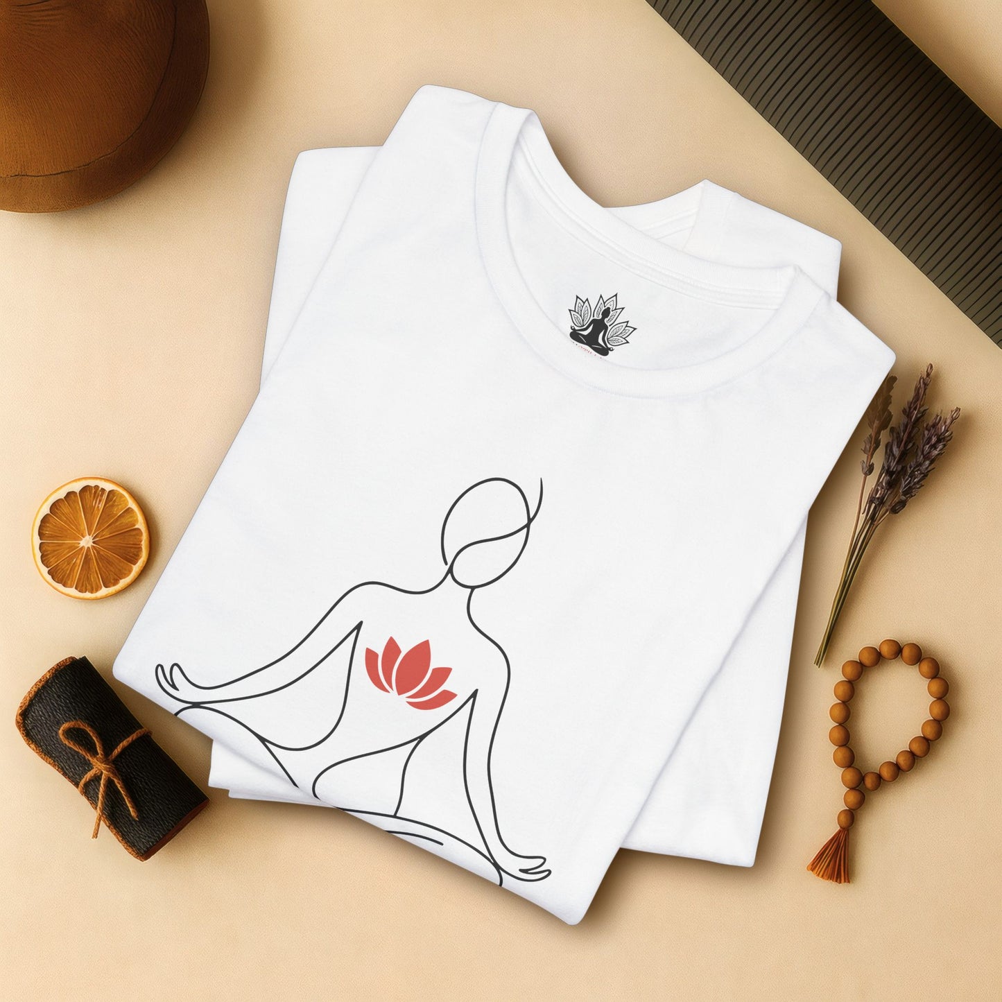 Lotus Heart – Minimalist Yoga Tee