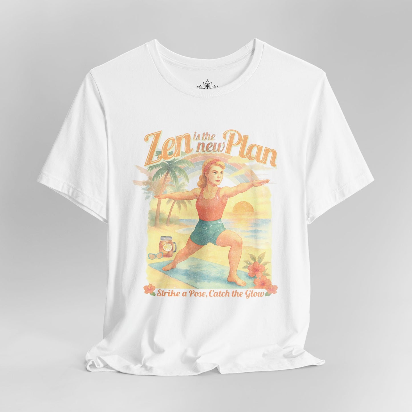 Zen is the New Plan – Retro Yoga Tee