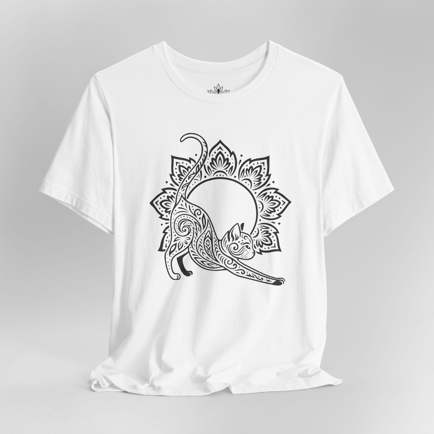 Cat & Mandala - Spiritual Boho Tee