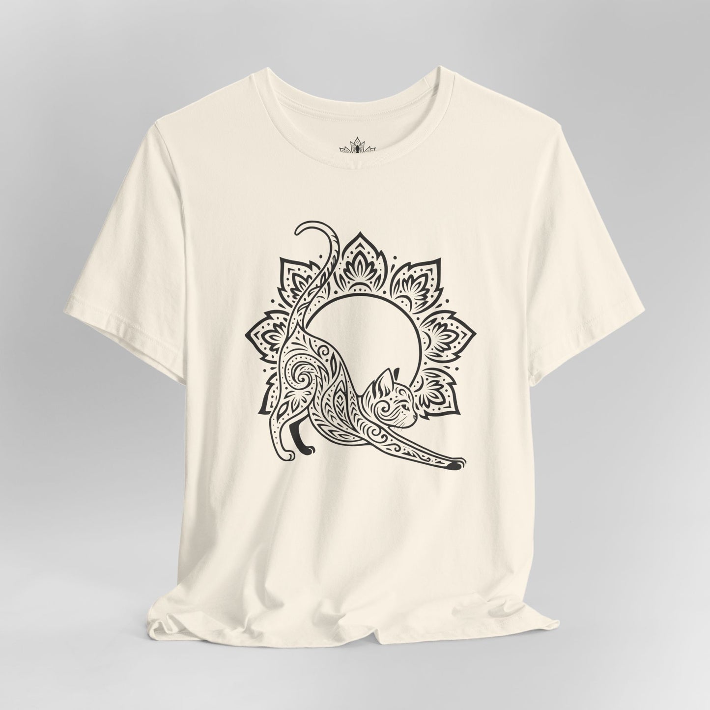 Cat & Mandala - Spiritual Boho Tee