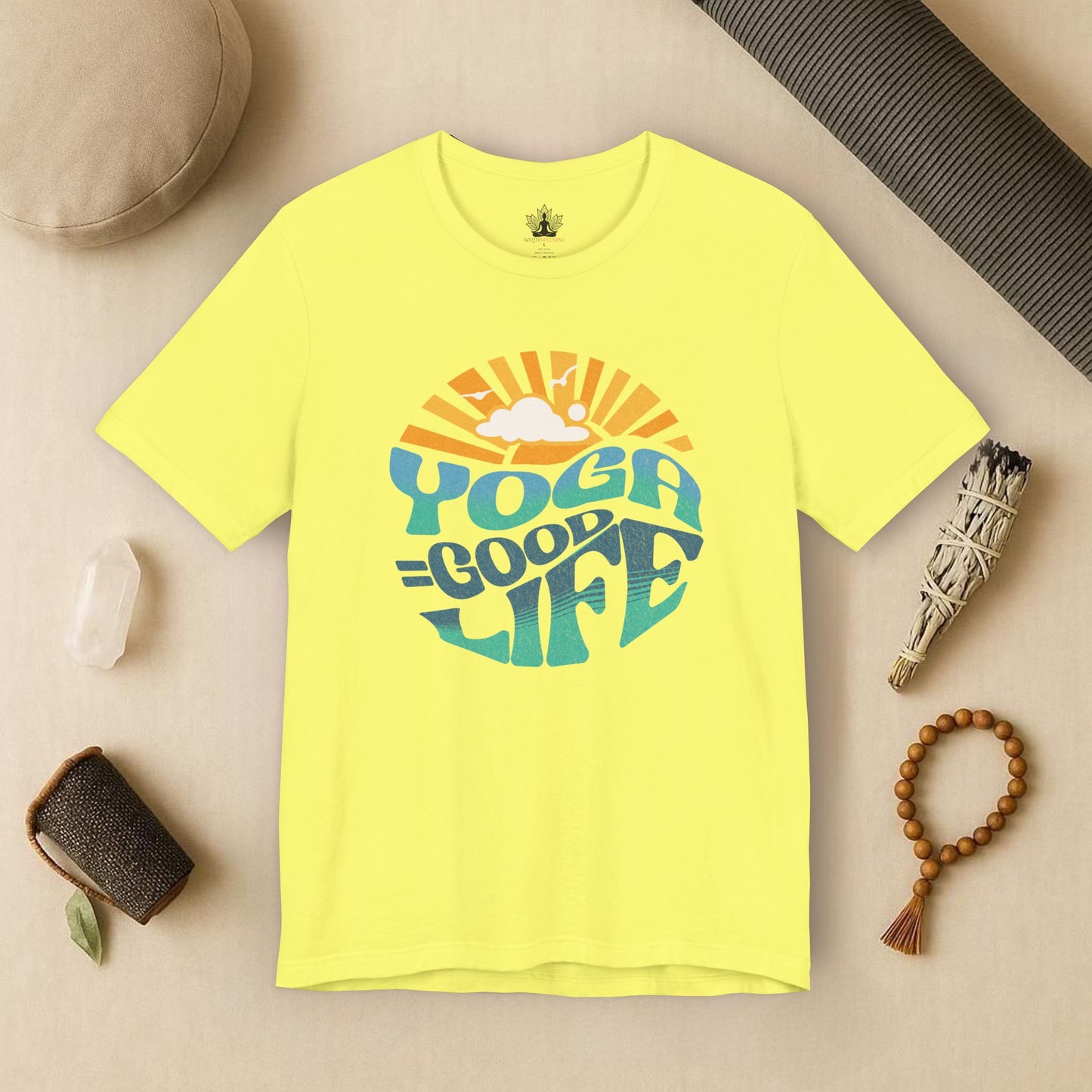 Yoga = Good Life - Happy Vintage Tee