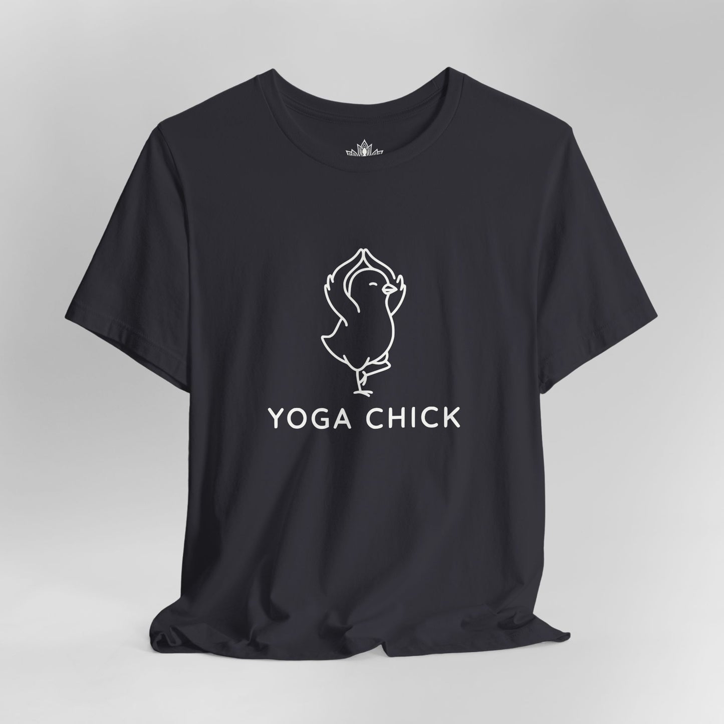 Minimalist Yoga Chick – Cute Mindful Humor Tee