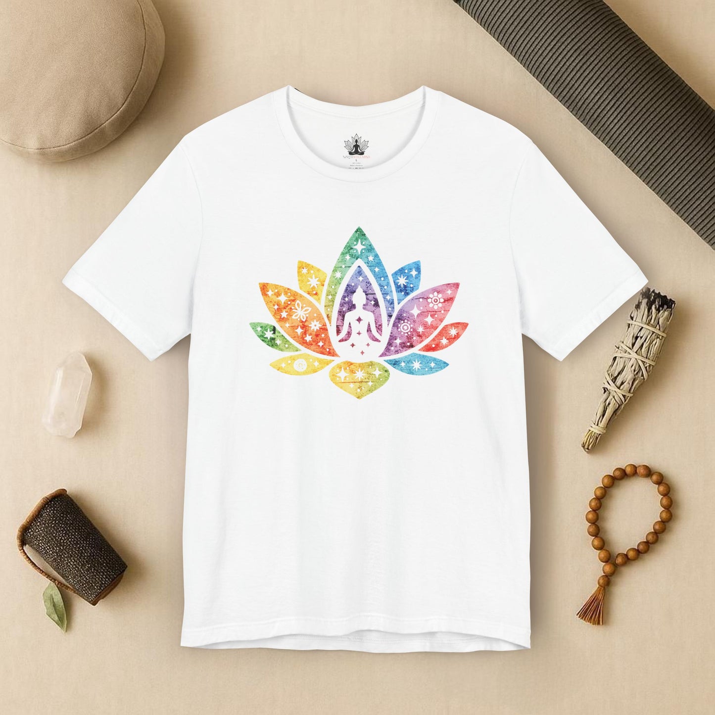 Lotus Pride – Cosmic Rainbow Tee