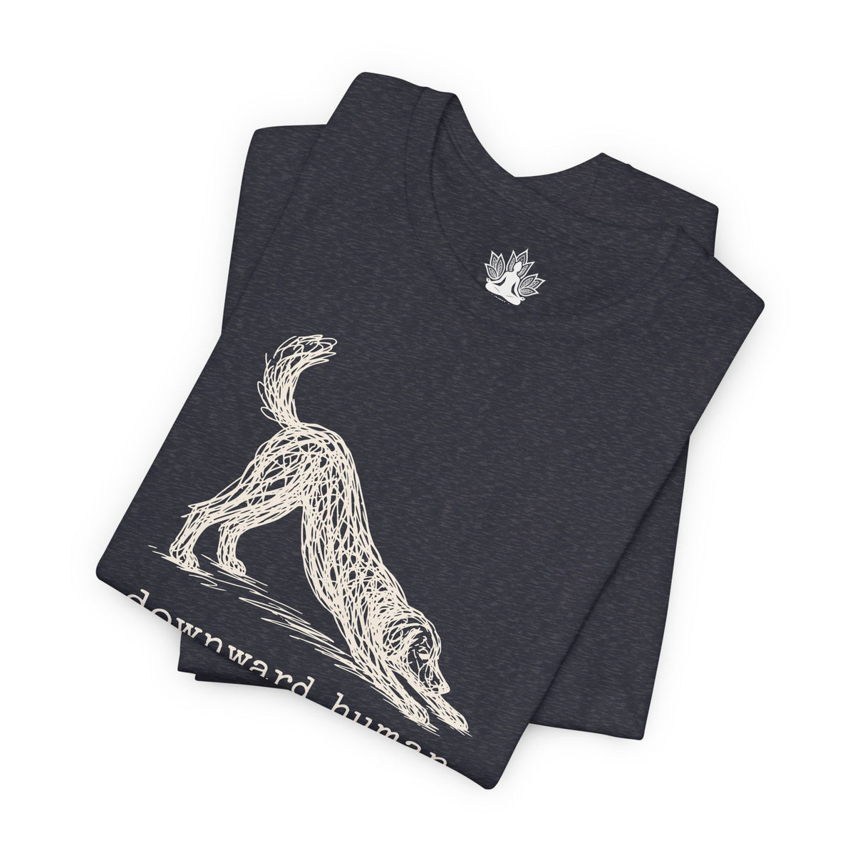 Line Art Downward Human Men Tee