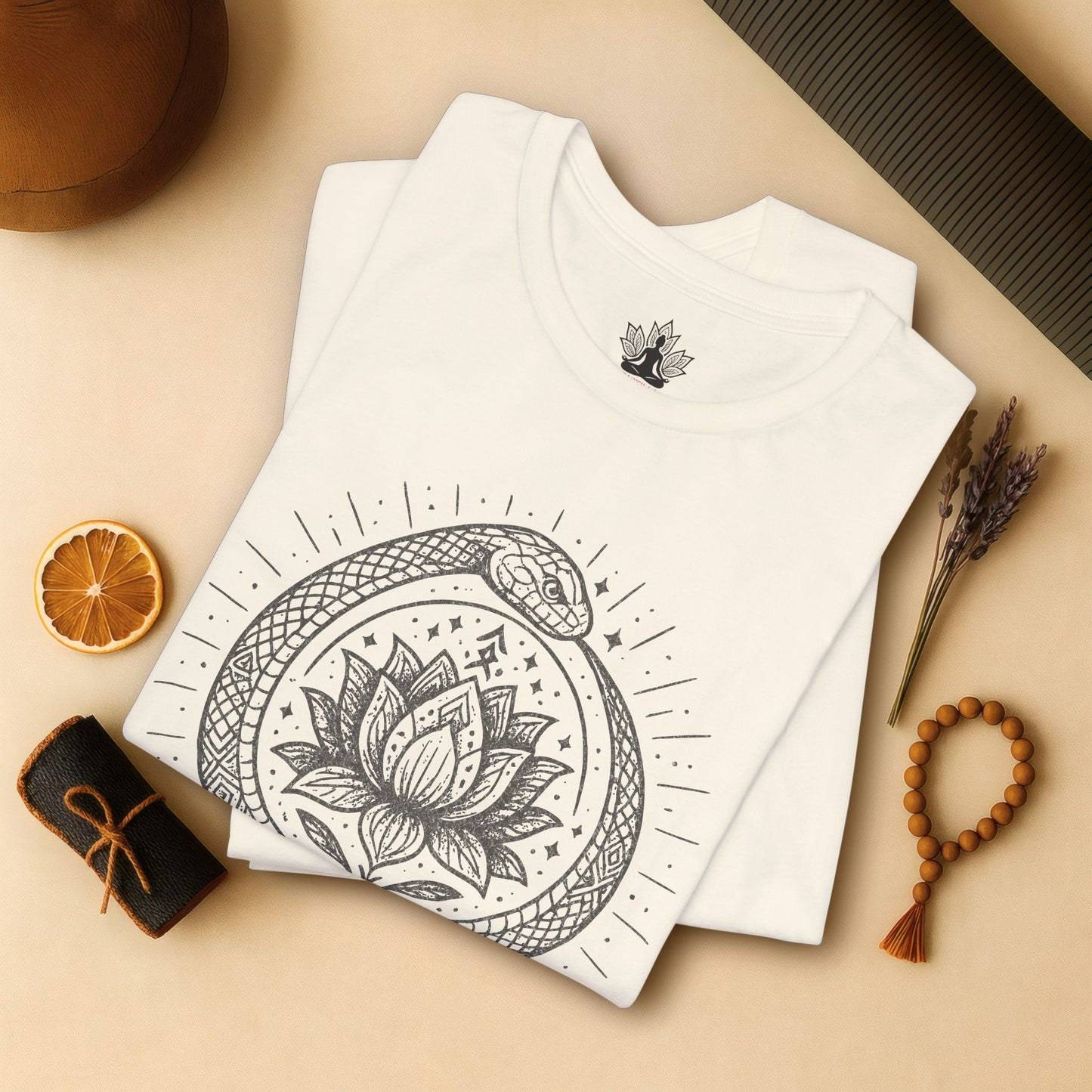 Ouroboros Lotus - Mystic Snake Tee
