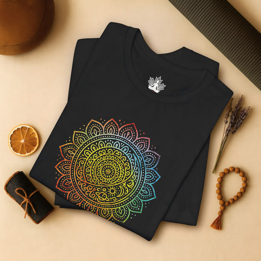 Pride Mandala – Rainbow Balance Tee