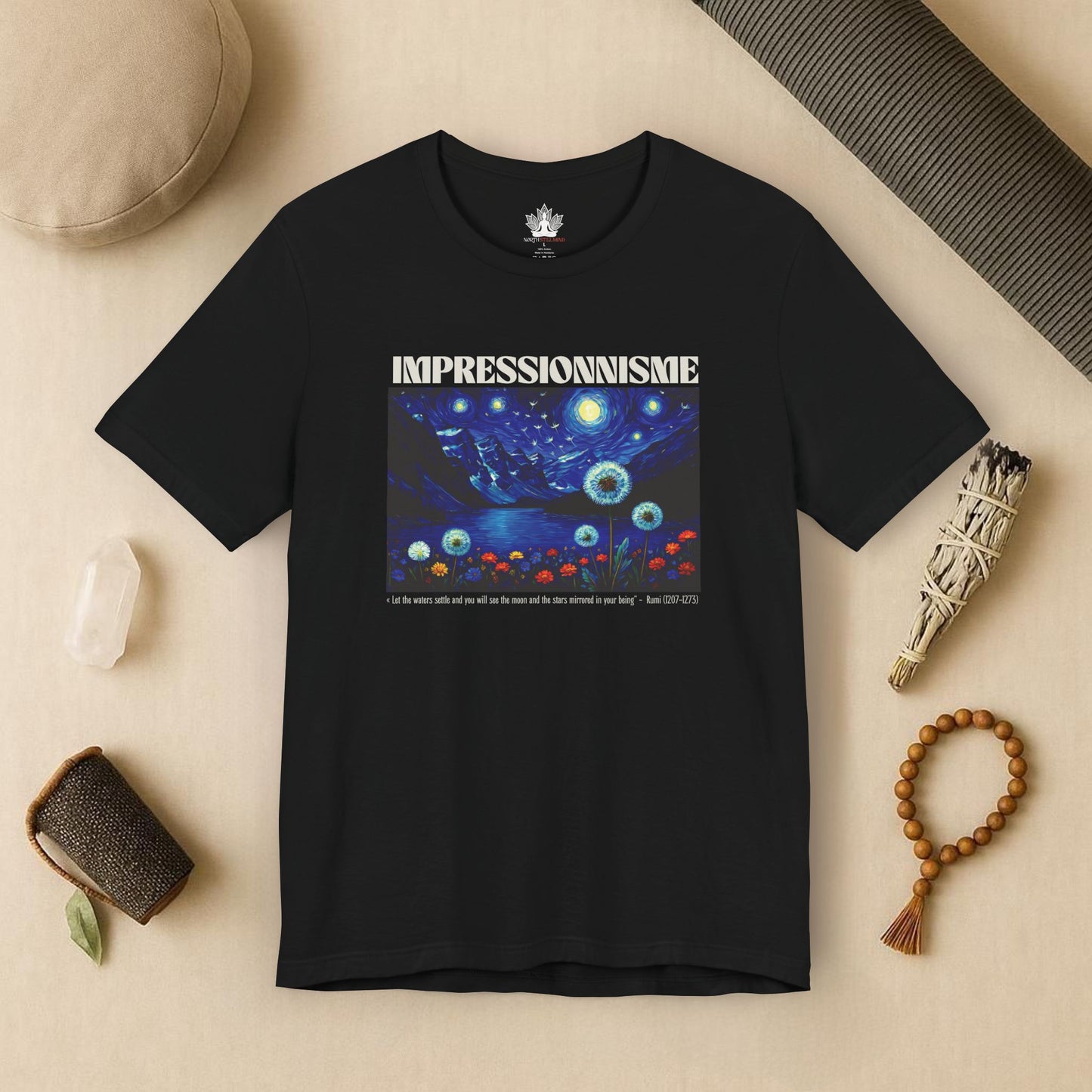Lake Louise Moon & Mountains – Van Gogh Inspired Tee