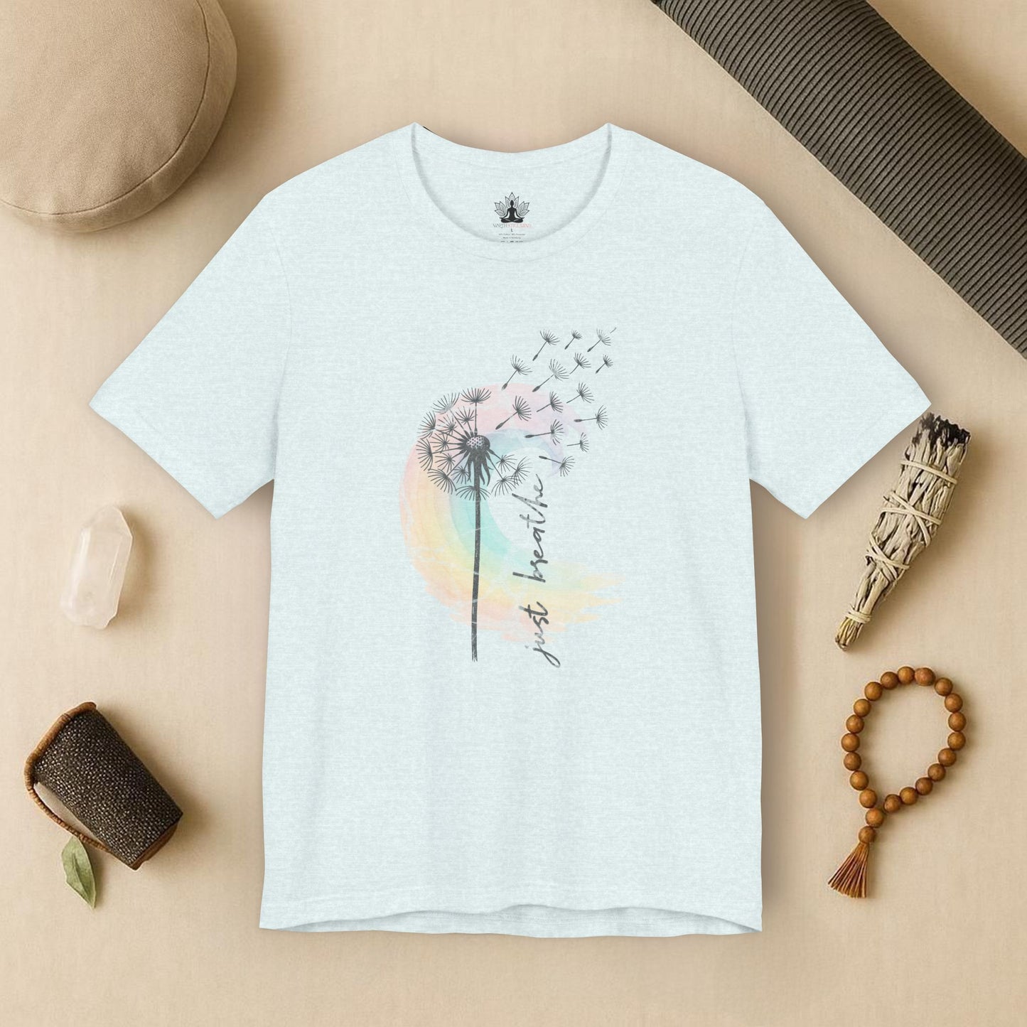 Dandelion Rainbow - Just Breathe Tee