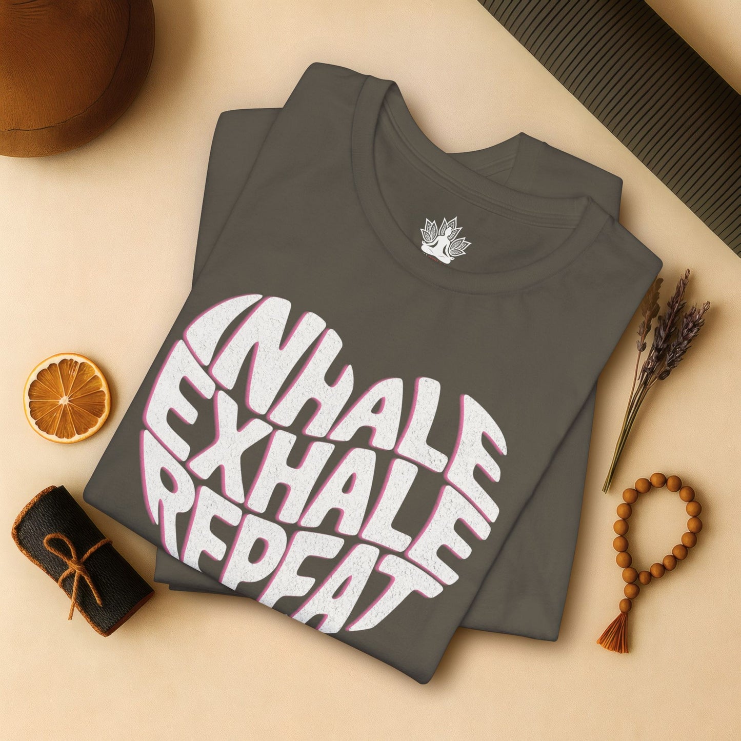 Inhale Exhale Repeat – Mindful Heart Tee