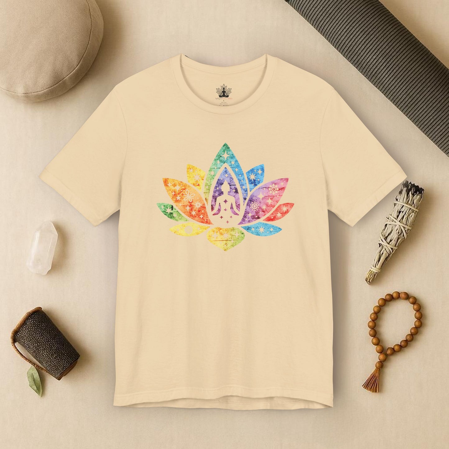 Lotus Pride – Cosmic Rainbow Tee
