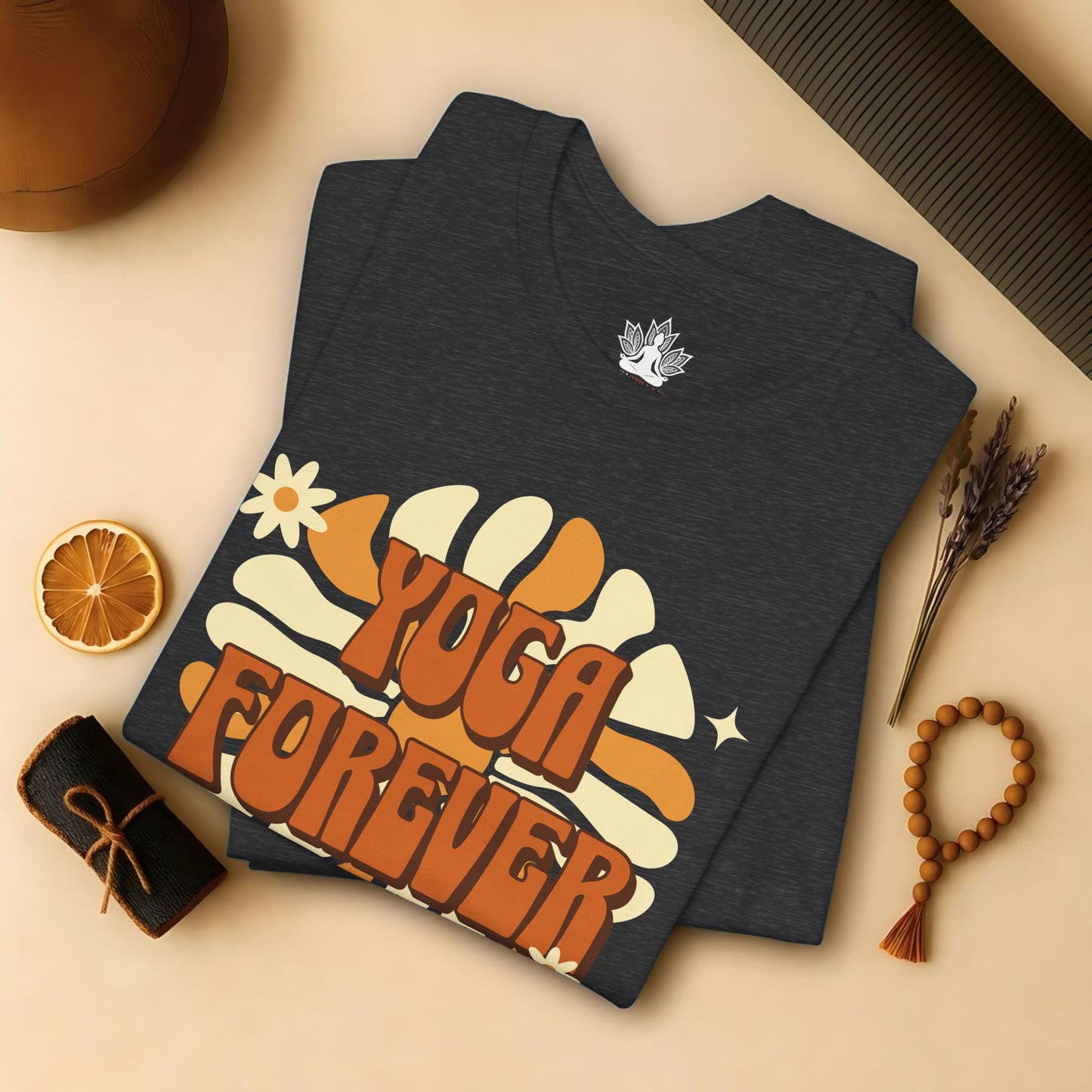 Yoga Forever Retro Good Vibes Tee