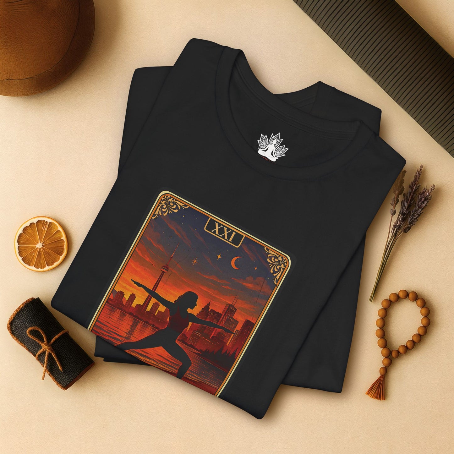 Toronto Warrior Pose – Tarot Card Yoga Tee