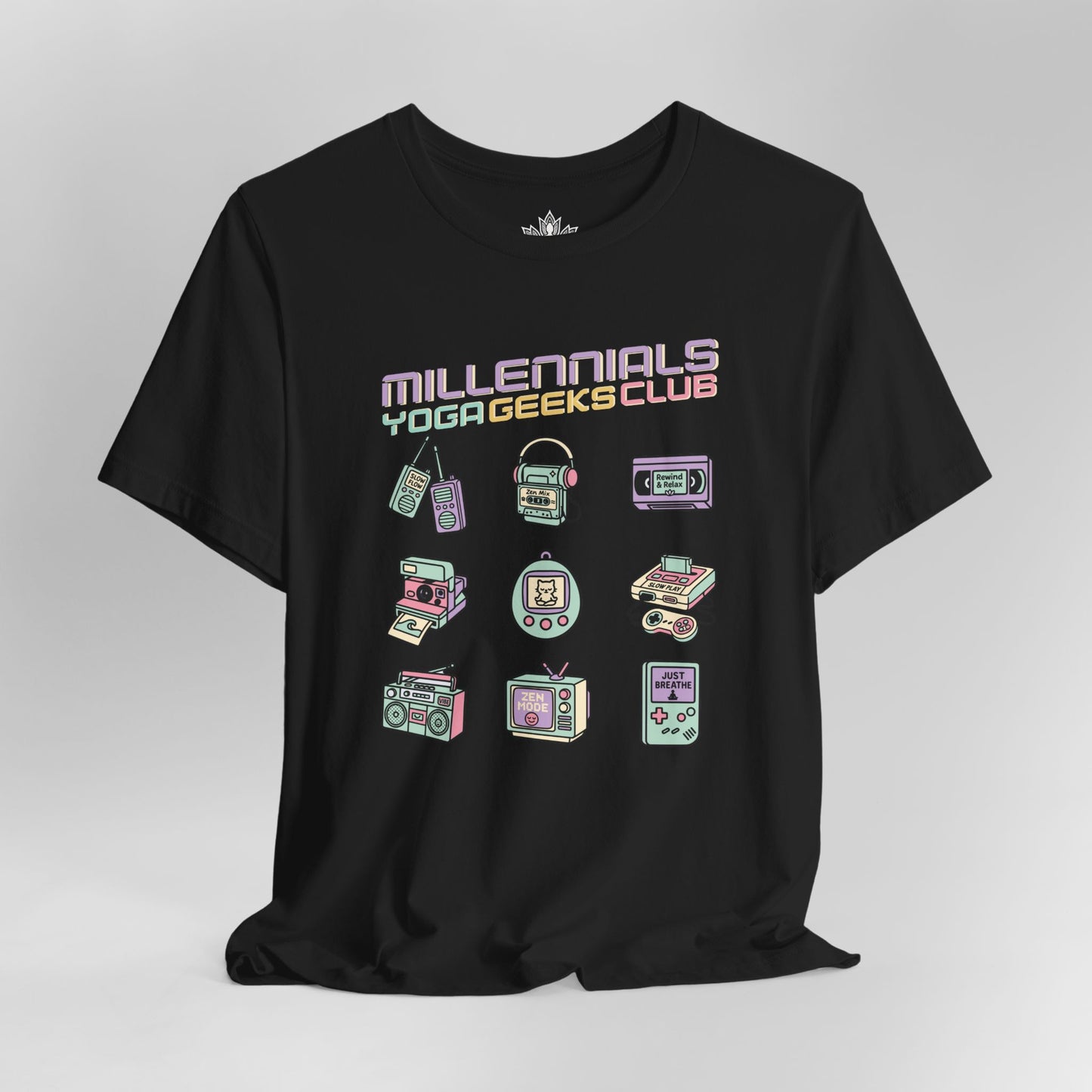 Yoga Geeks – Retro Millennials Tee