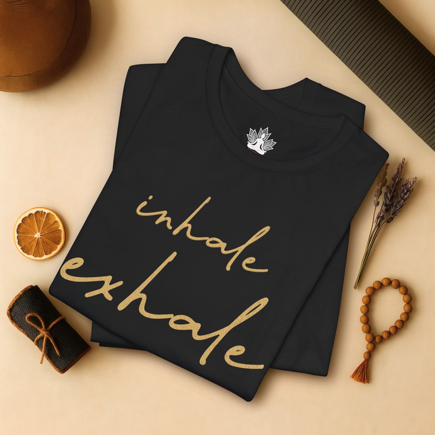 Inhale Exhale Luxe – Minimalist Mindfulness Tee