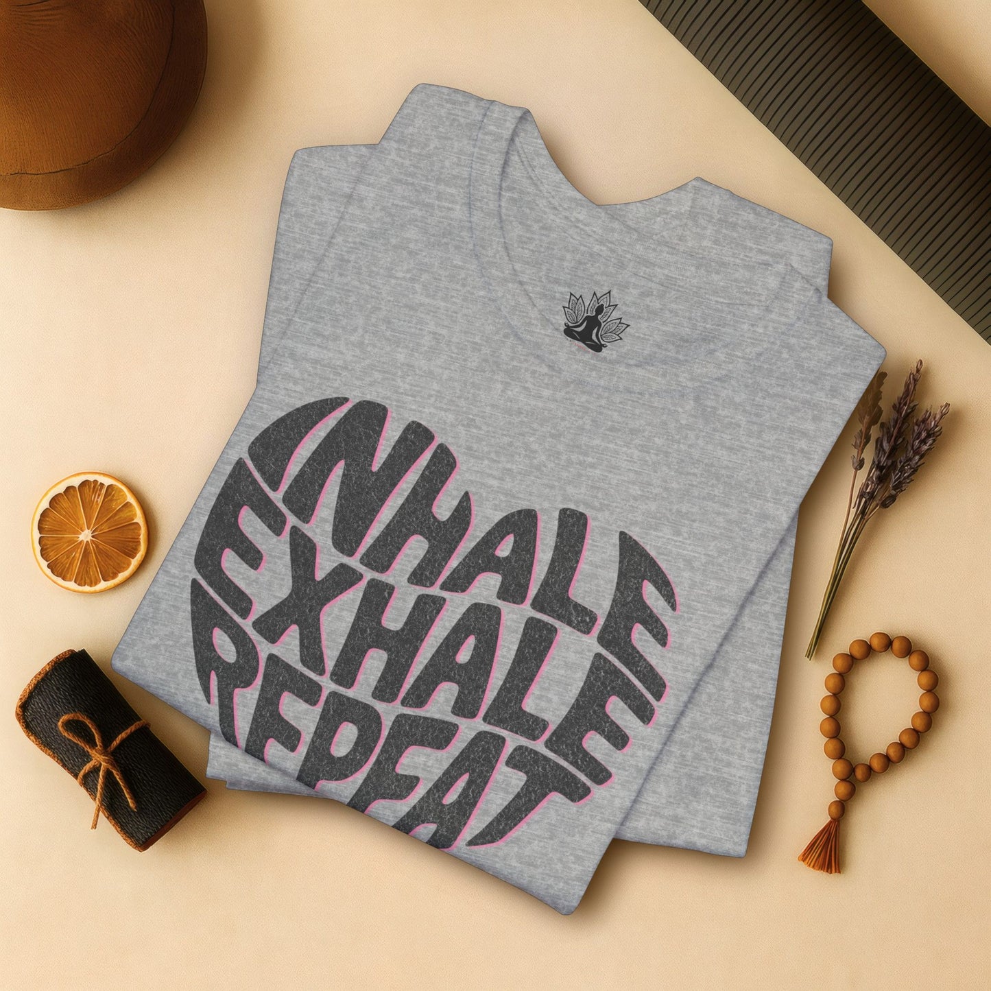 Inhale Exhale Repeat – Mindful Heart Tee