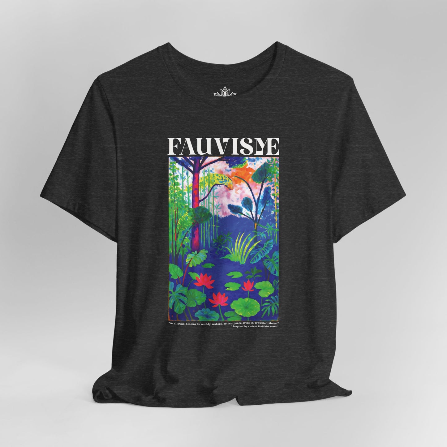 Peace in the Chaos – Fauvisme Lotus Tee