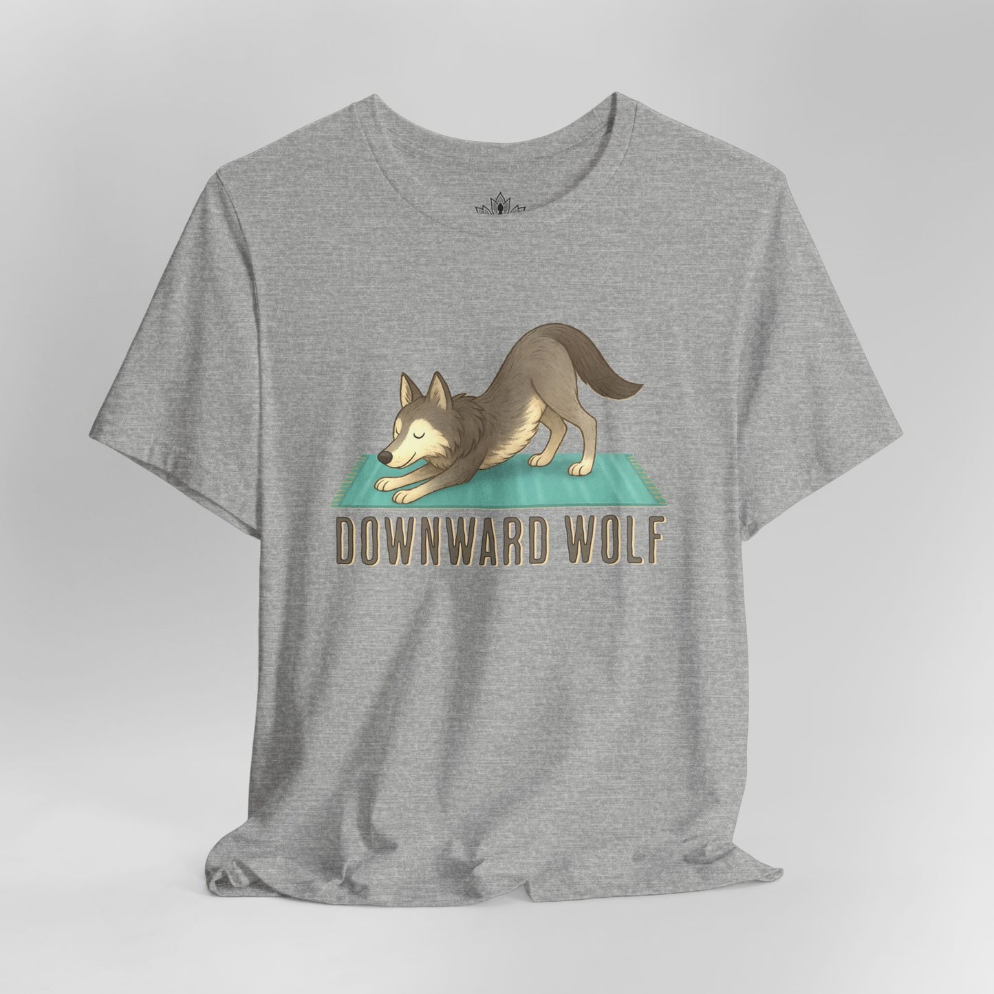 Downward Wolf – Funny Yoga Animal Tee