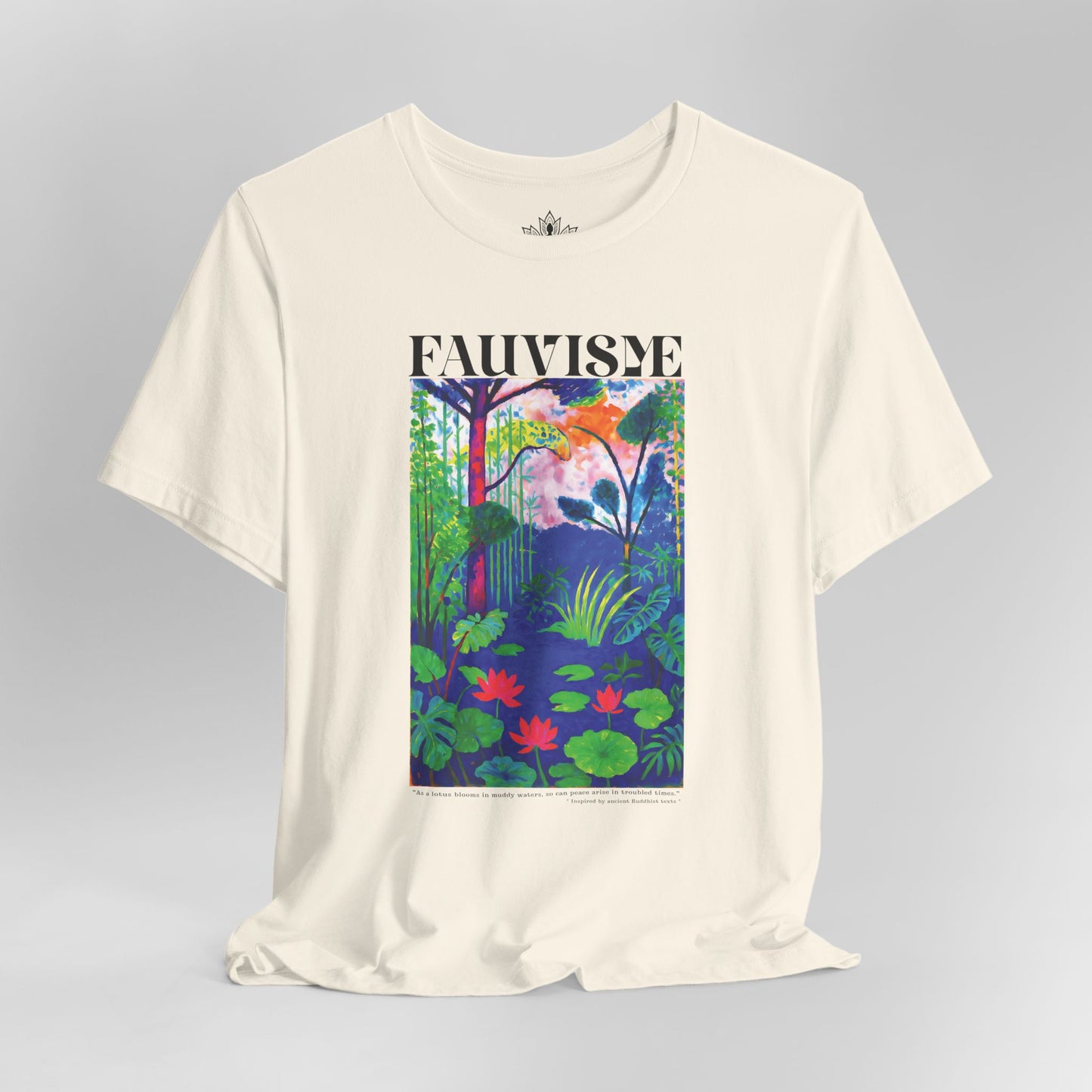 Peace in the Chaos – Fauvisme Lotus Tee
