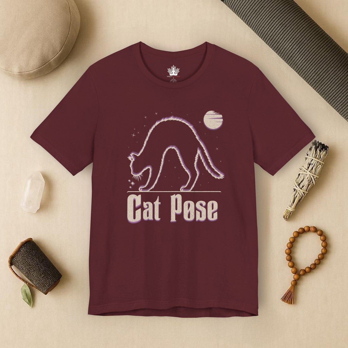 Cat Pose – Cosmic Stretch Tee