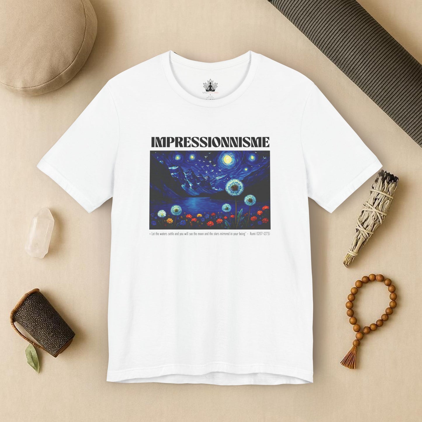 Lake Louise Moon & Mountains – Van Gogh Inspired Tee