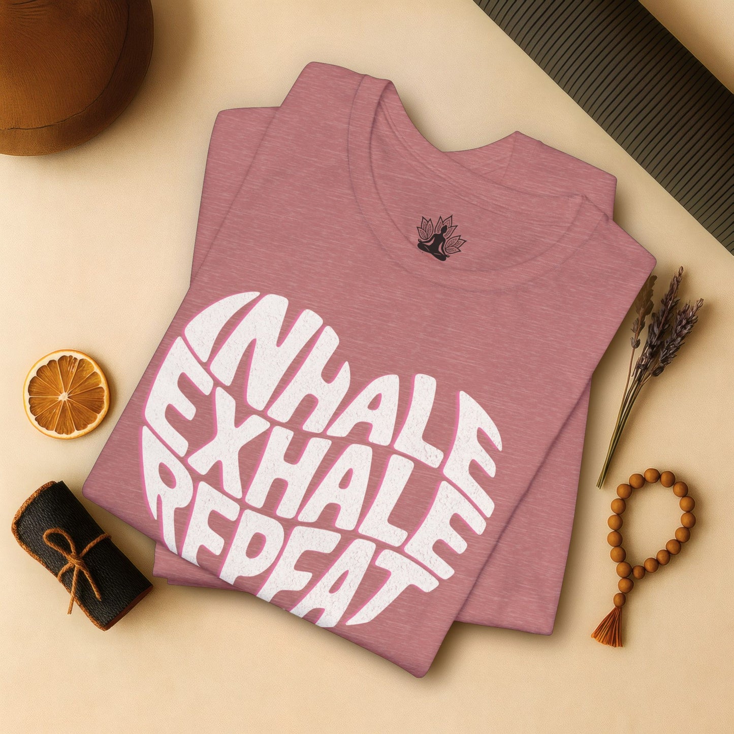 Inhale Exhale Repeat – Mindful Heart Tee