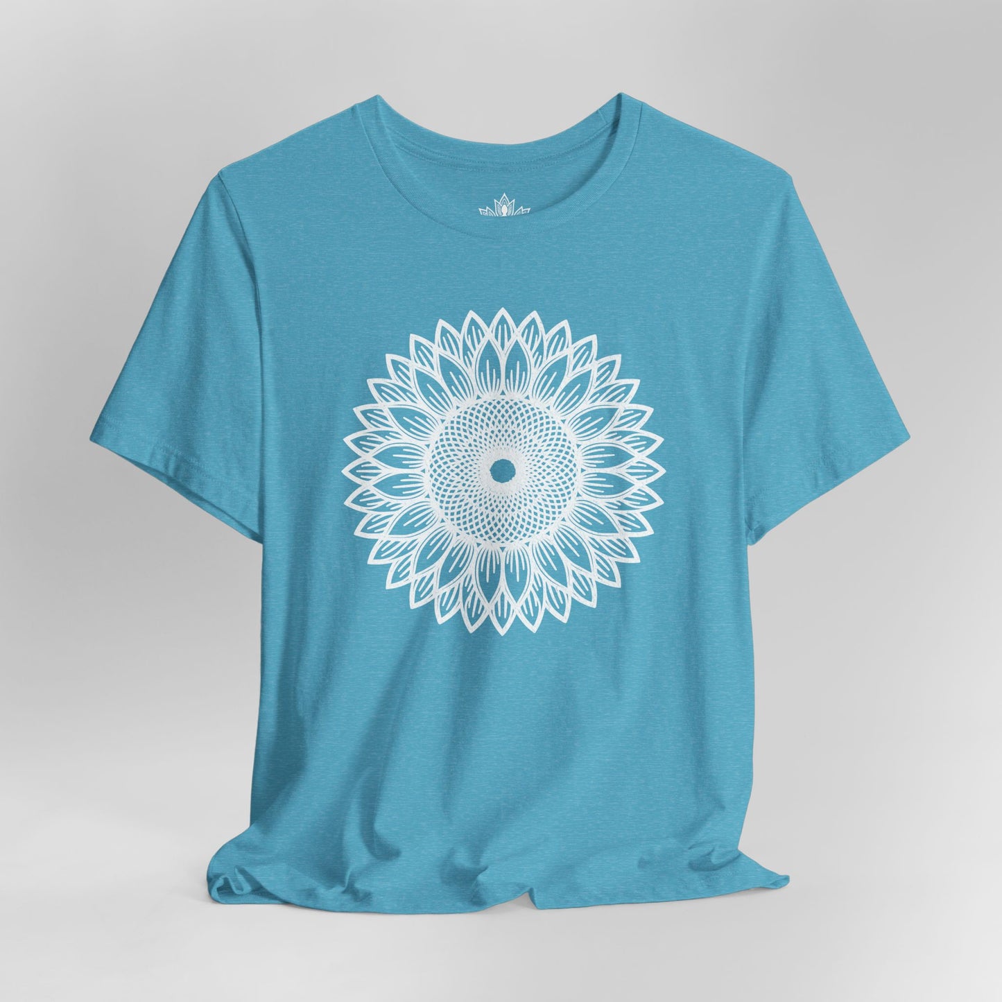 Sunflower Mandala – Geometric Mindful Tee