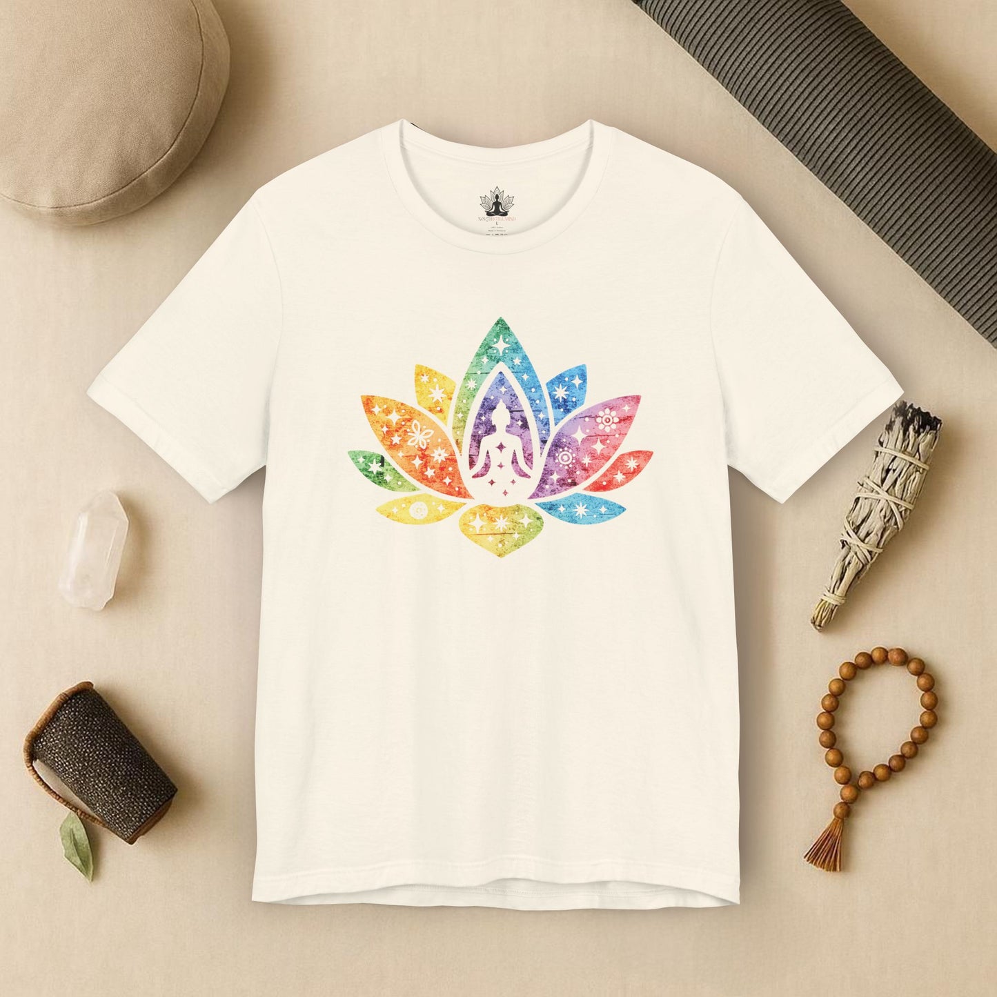 Lotus Pride – Cosmic Rainbow Tee