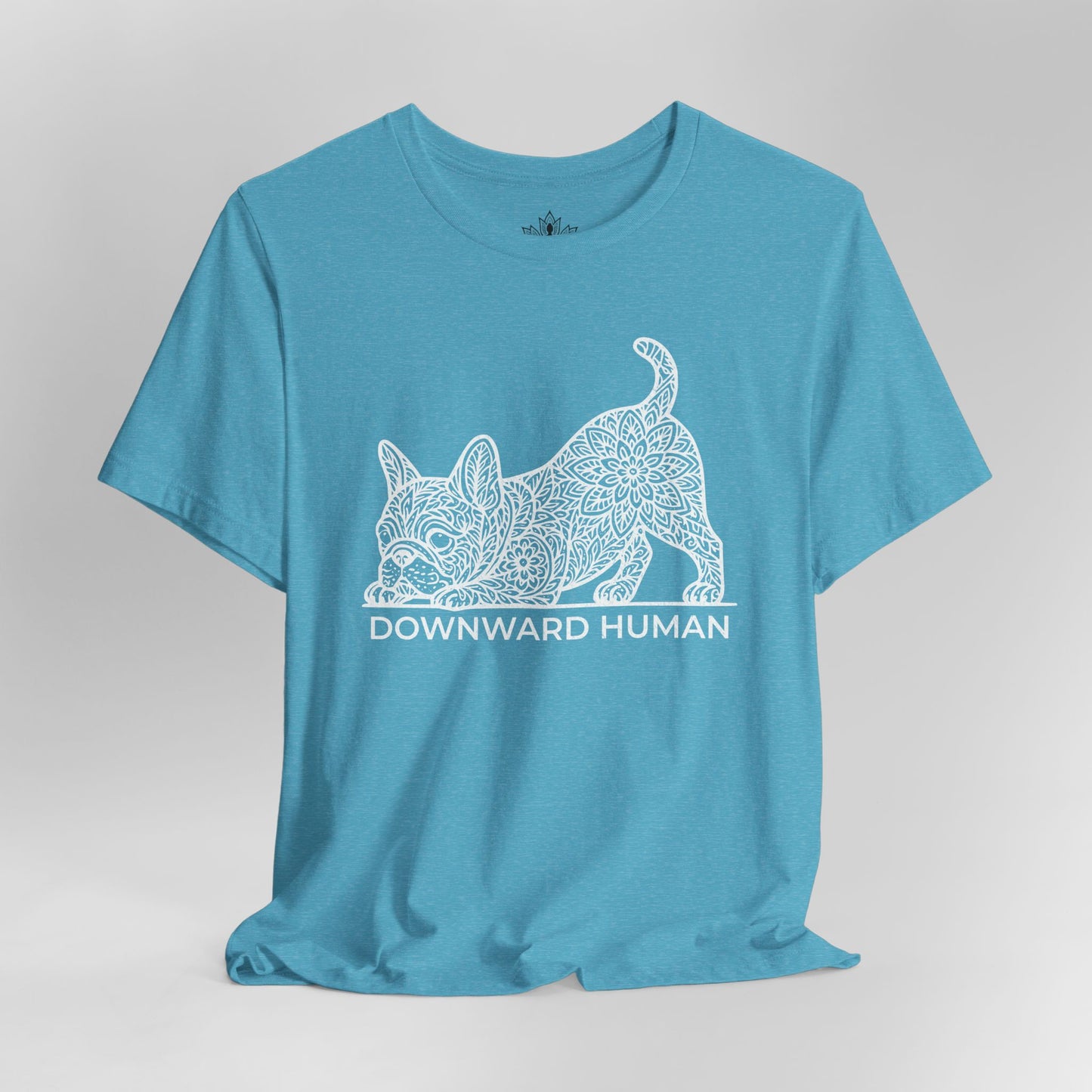 Frenchie Mandala – Downward French Bulldog Tee