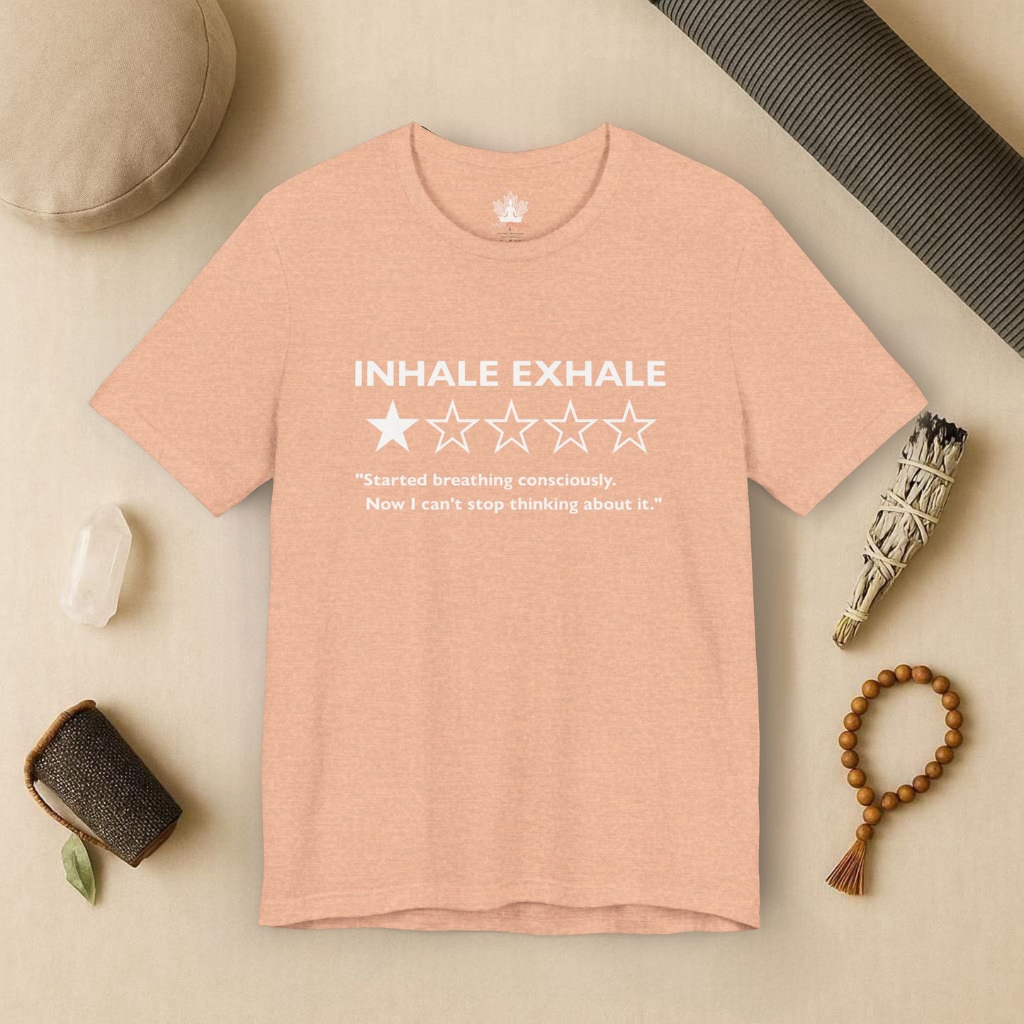Inhale Exhale Review – Funny Mindful Tee