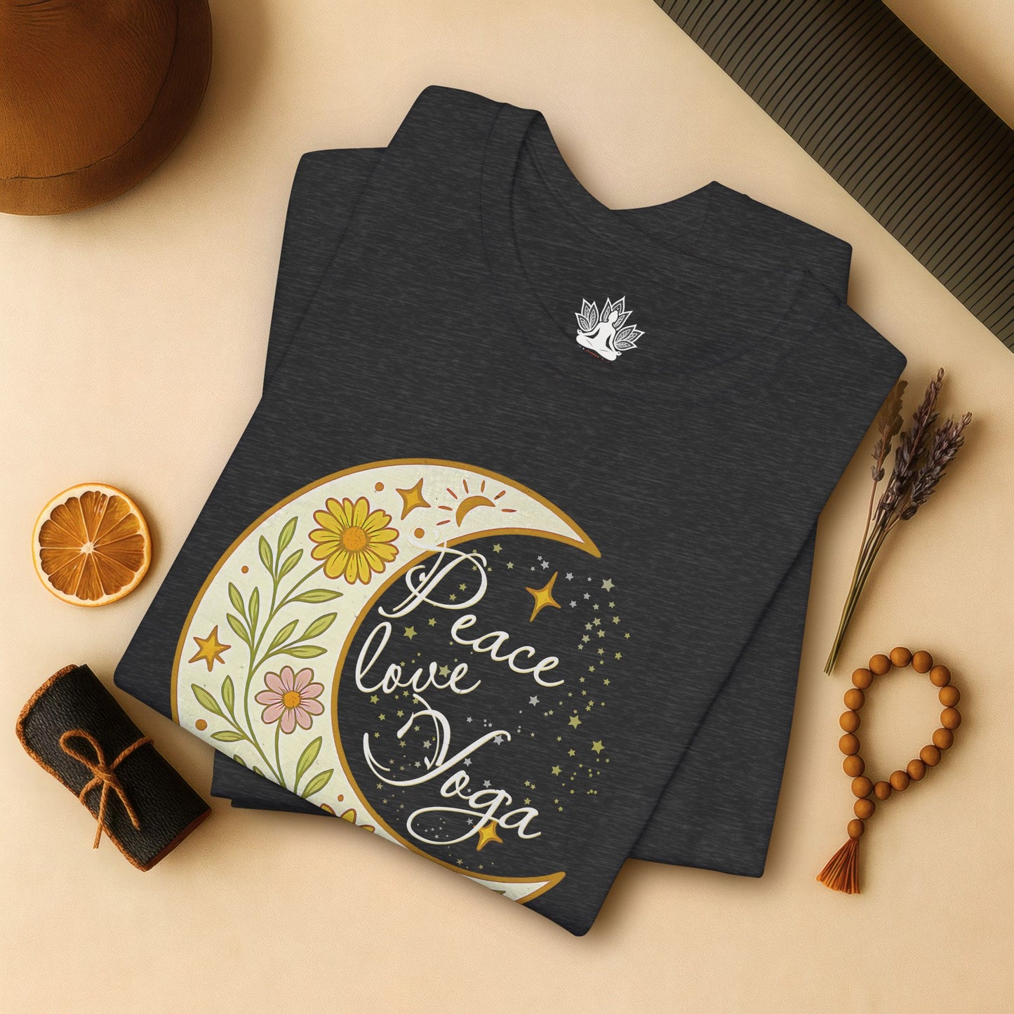 Moon Mandala – Peace Love Yoga Tee