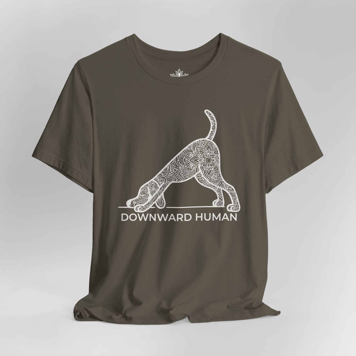 Downward Human – Mandala Dog Yoga Tee