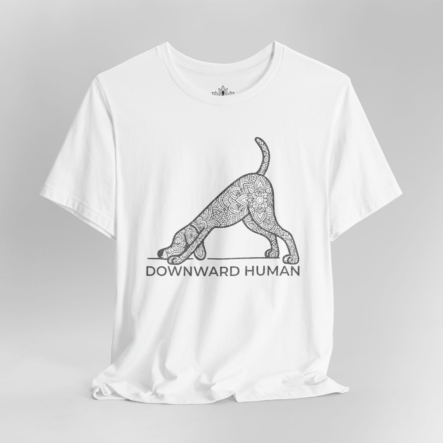 Downward Human – Mandala Dog Yoga Tee
