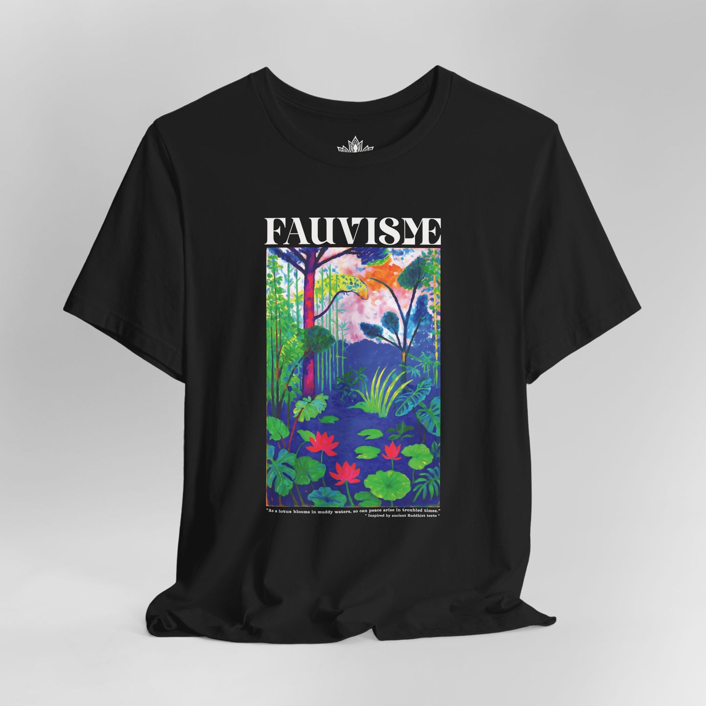 Peace in the Chaos – Fauvisme Lotus Tee