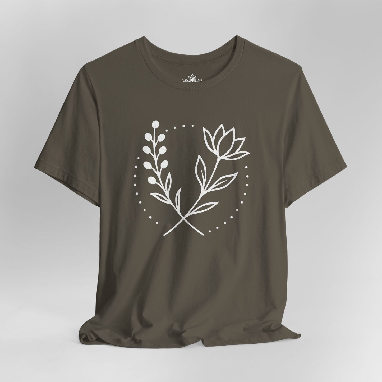 Bloom in Balance – Minimalist Yoga Tee