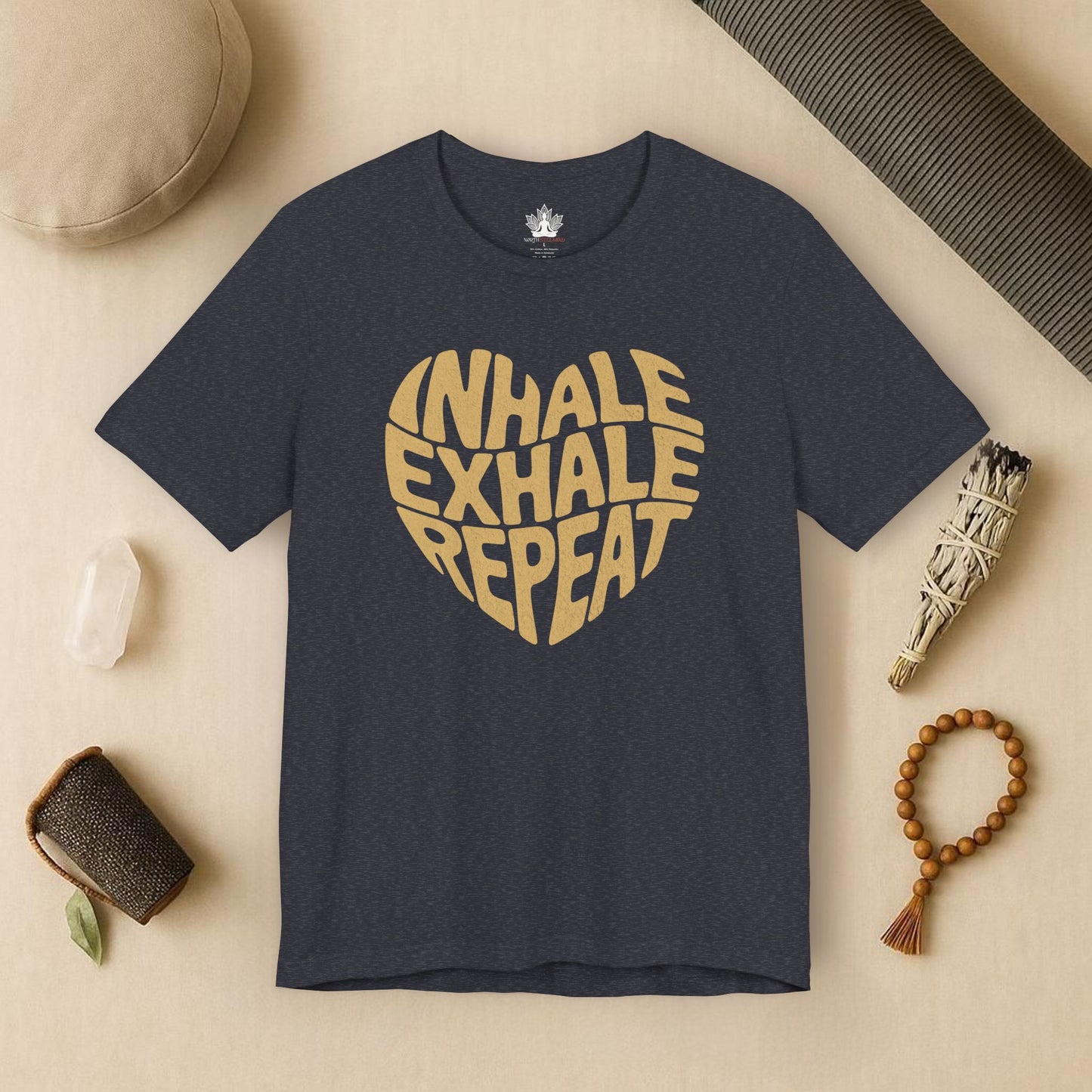 Inhale Exhale Repeat – Mindful Heart Tee