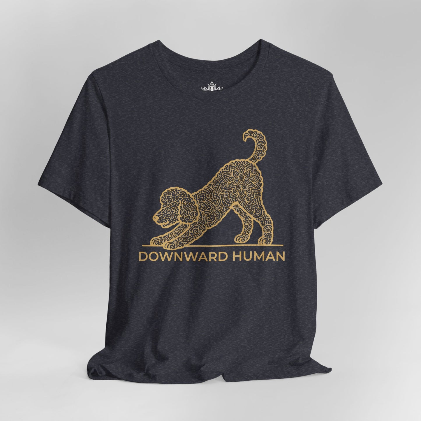 Downward Human – Mandala Labradoodle Dog Yoga Tee