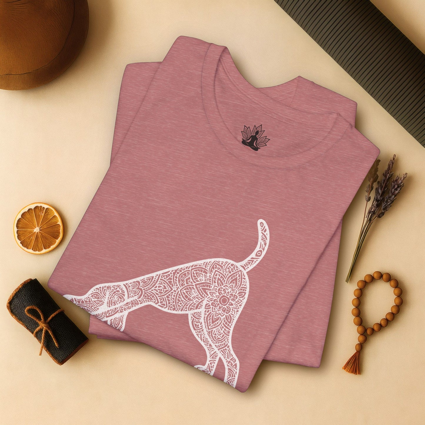 Downward Human – Mandala Dog Yoga Tee