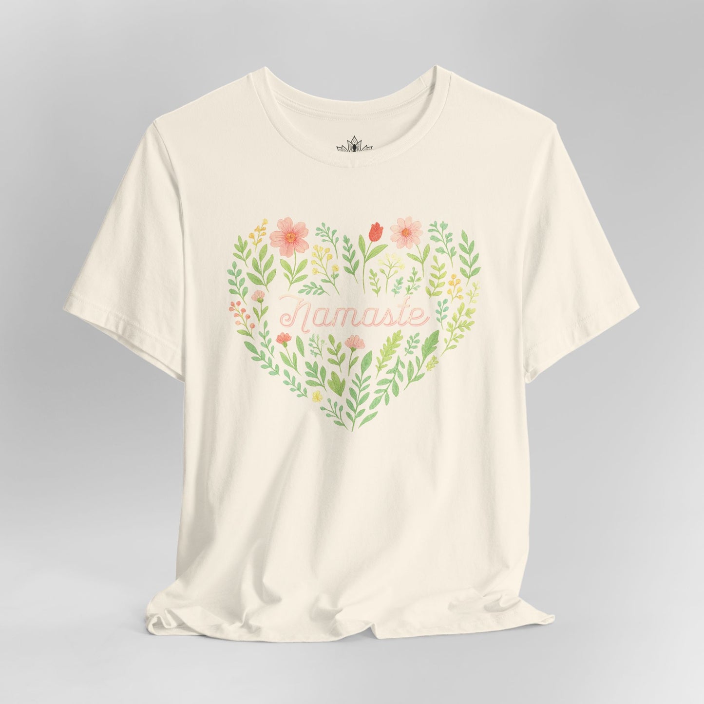 Namaste Floral Heart – Yoga Spirit Tee