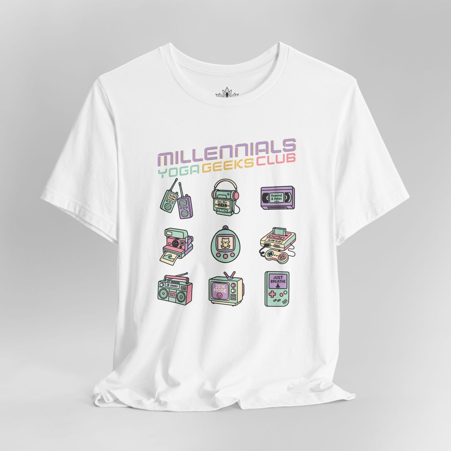 Yoga Geeks – Retro Millennials Tee
