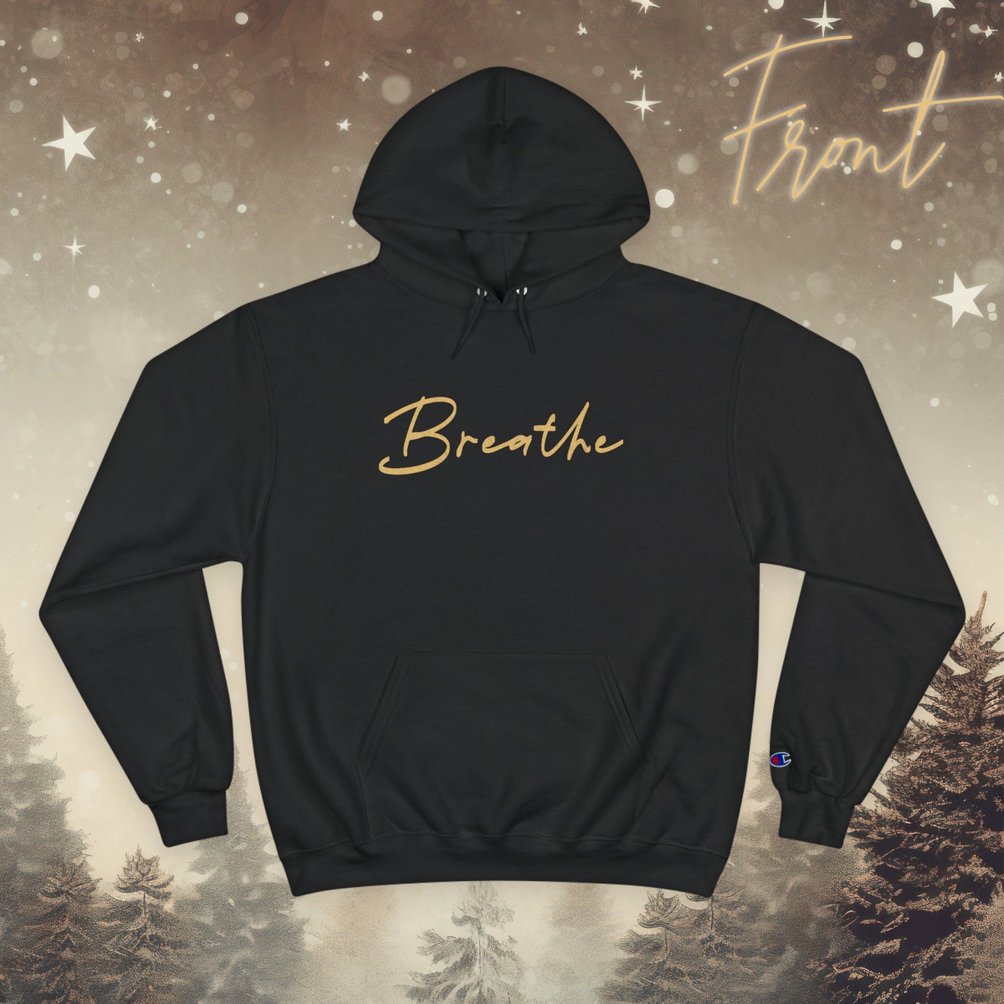 Cozy Champion Breathe Hoodie – Mandala Back
