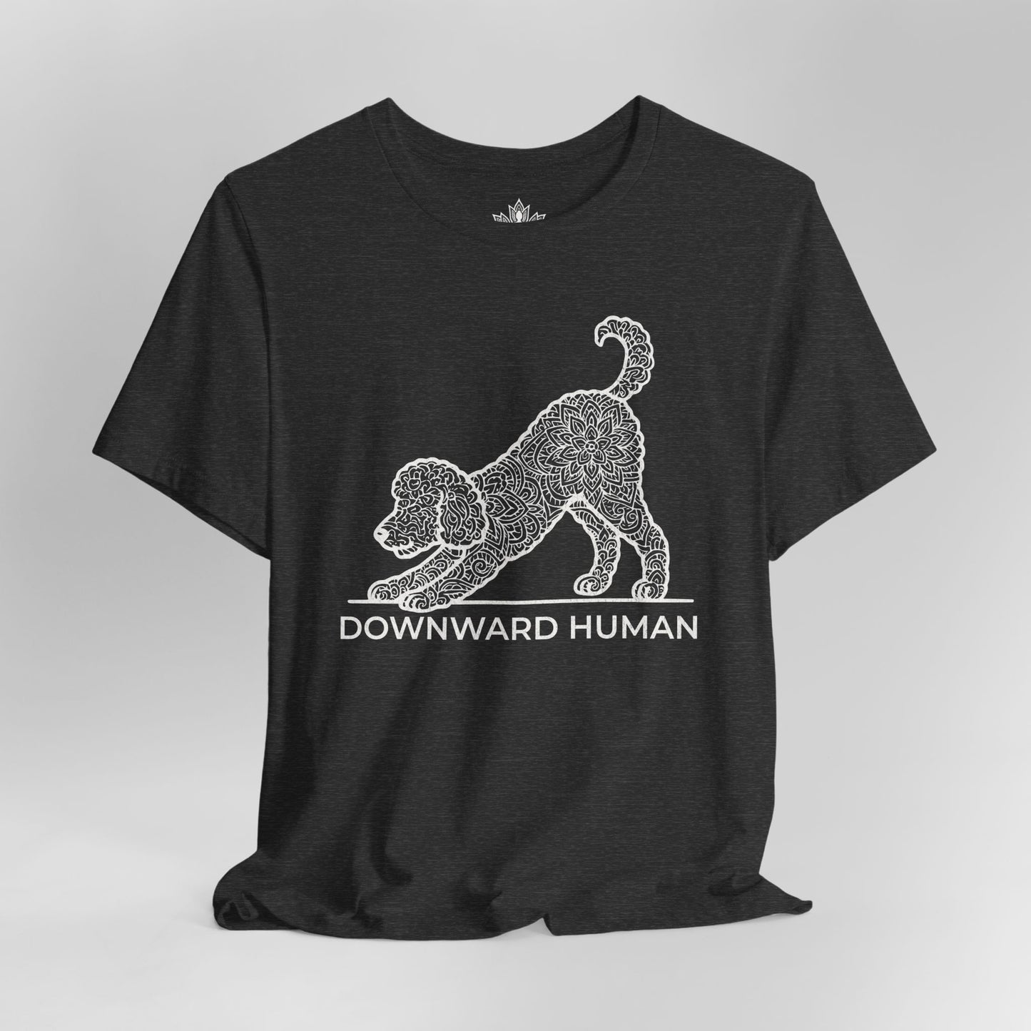 Downward Human – Mandala Labradoodle Dog Yoga Tee