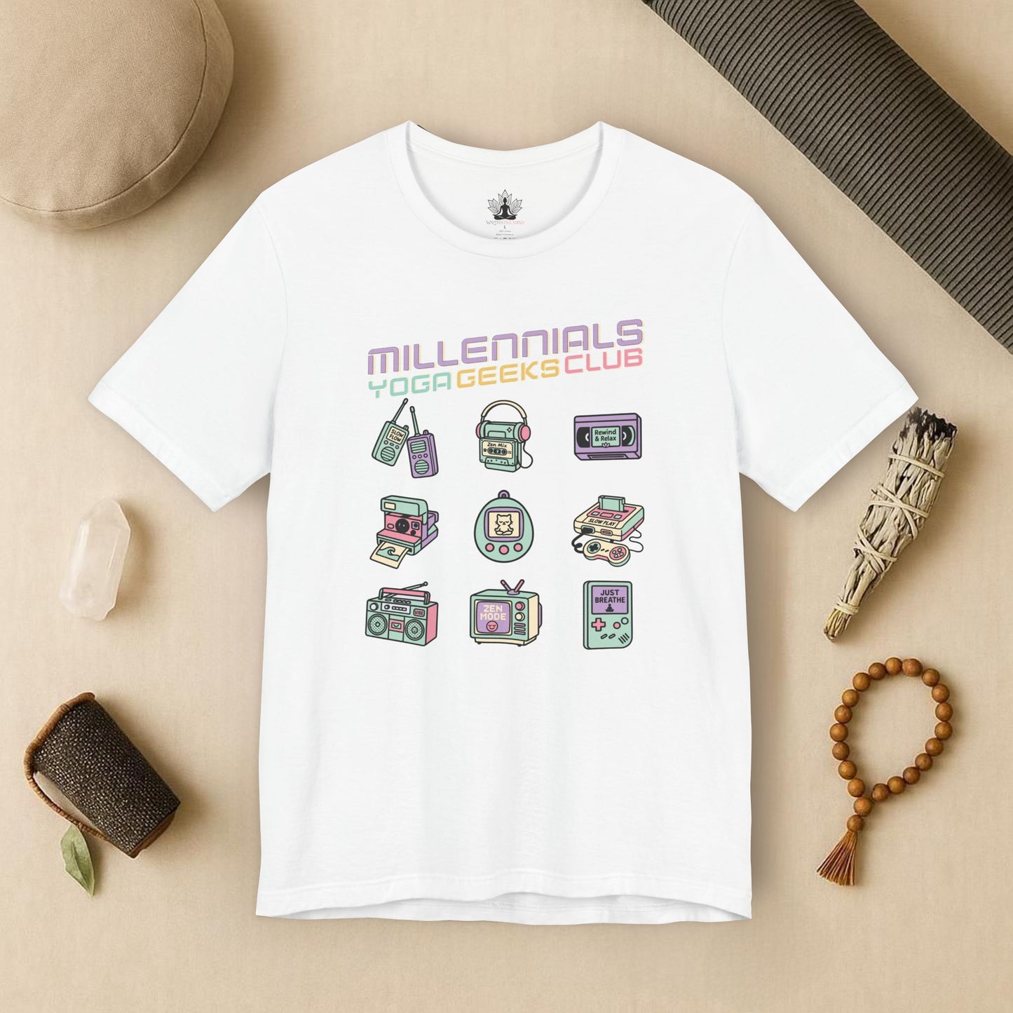 Yoga Geeks – Retro Millennials Tee