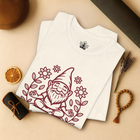 Gnomaste β Funny Meditating Gnome Tee