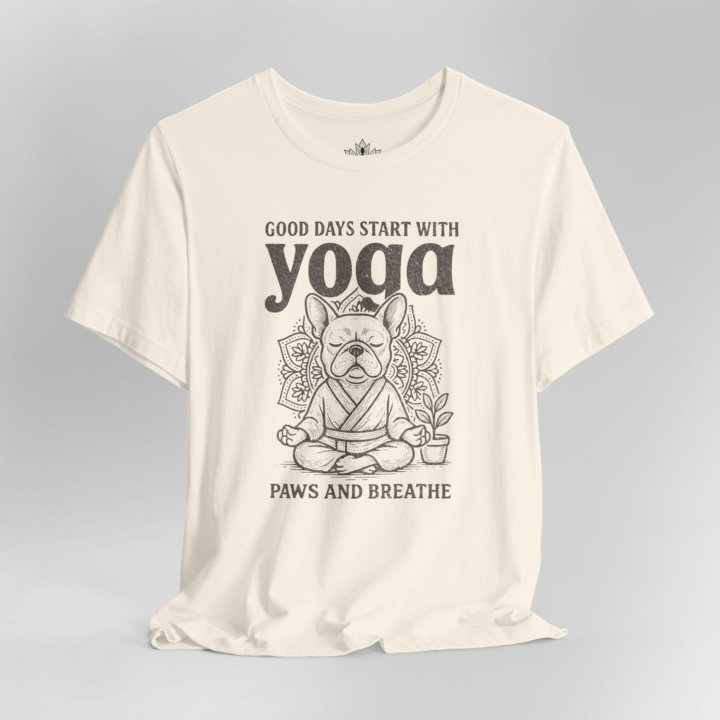 French Bulldog Yoga - Good Vibes Tee