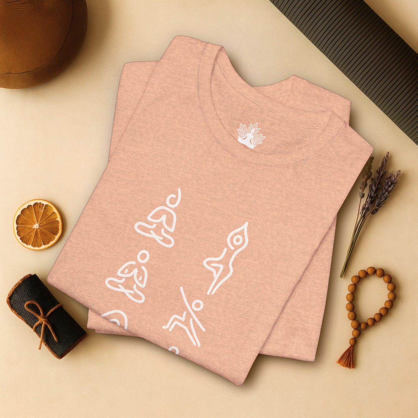 Minimalist Yoga Poses Tee – Mindful Line Art