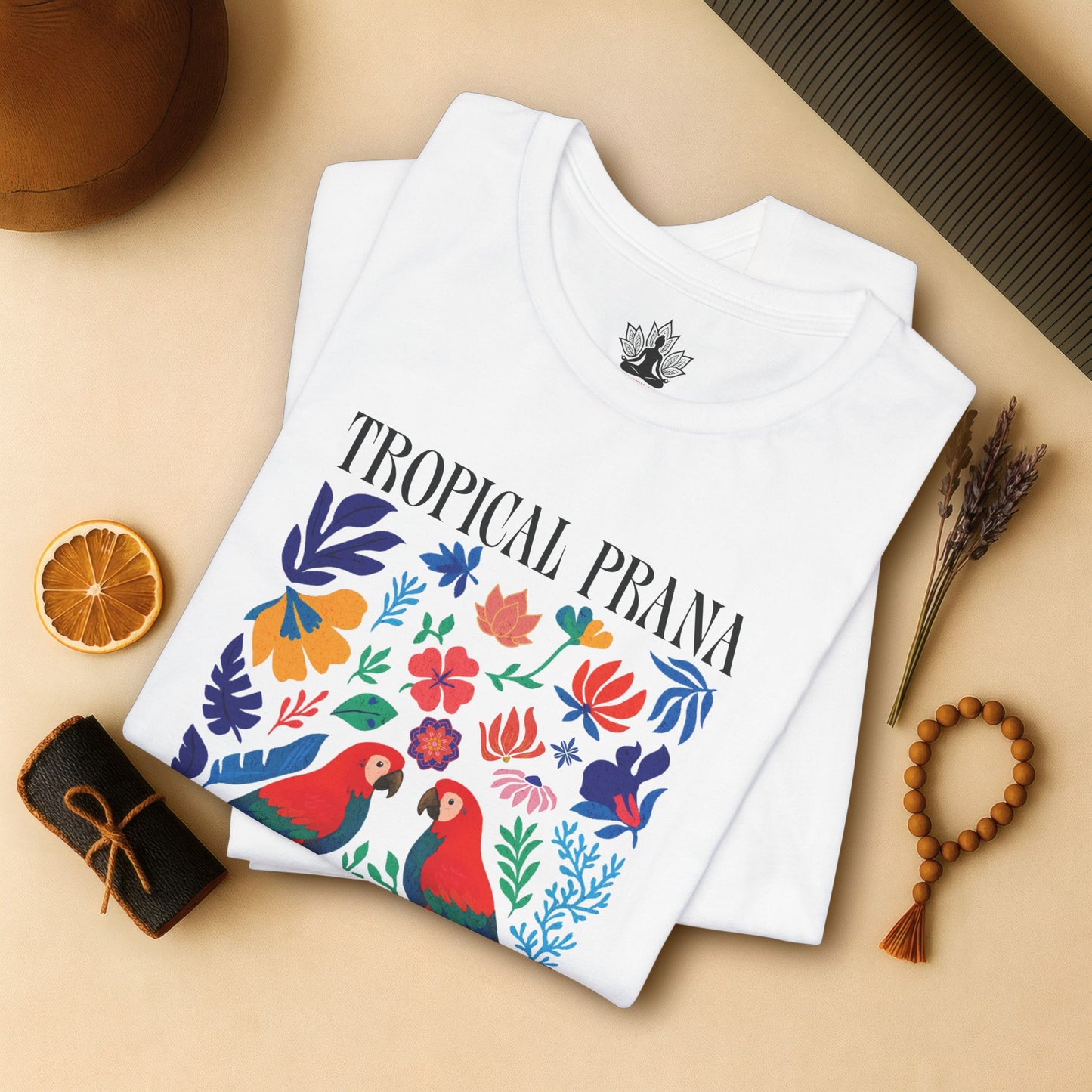Tropical Prana – Colorful Yoga Tee