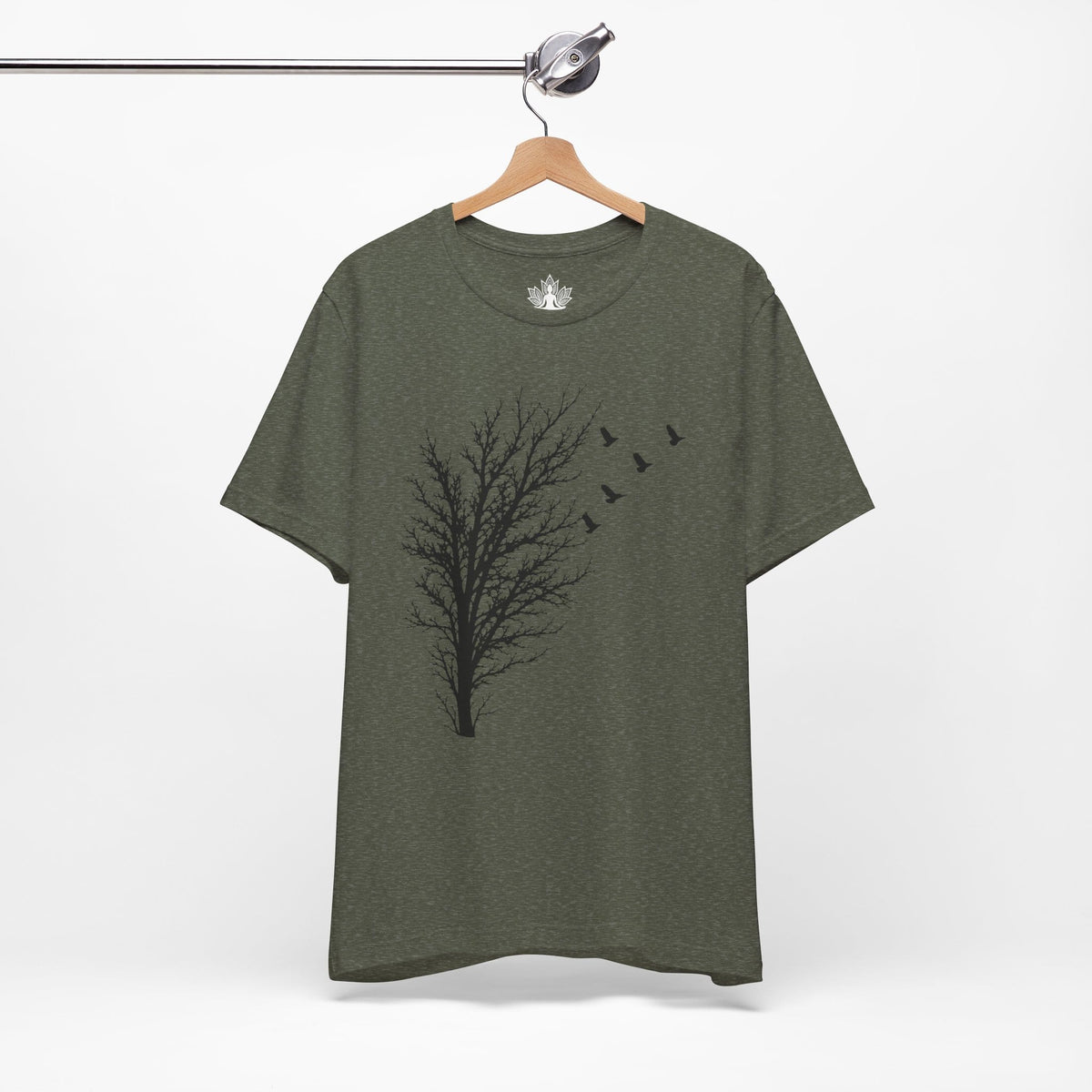 Printify T-Shirt Where the Crows Take Flight Men Tee Where the Crows Take Flight Men Tee