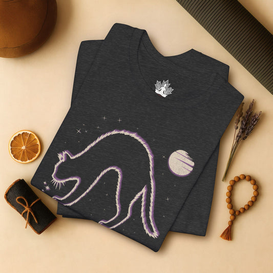 Cat Pose – Cosmic Stretch Tee