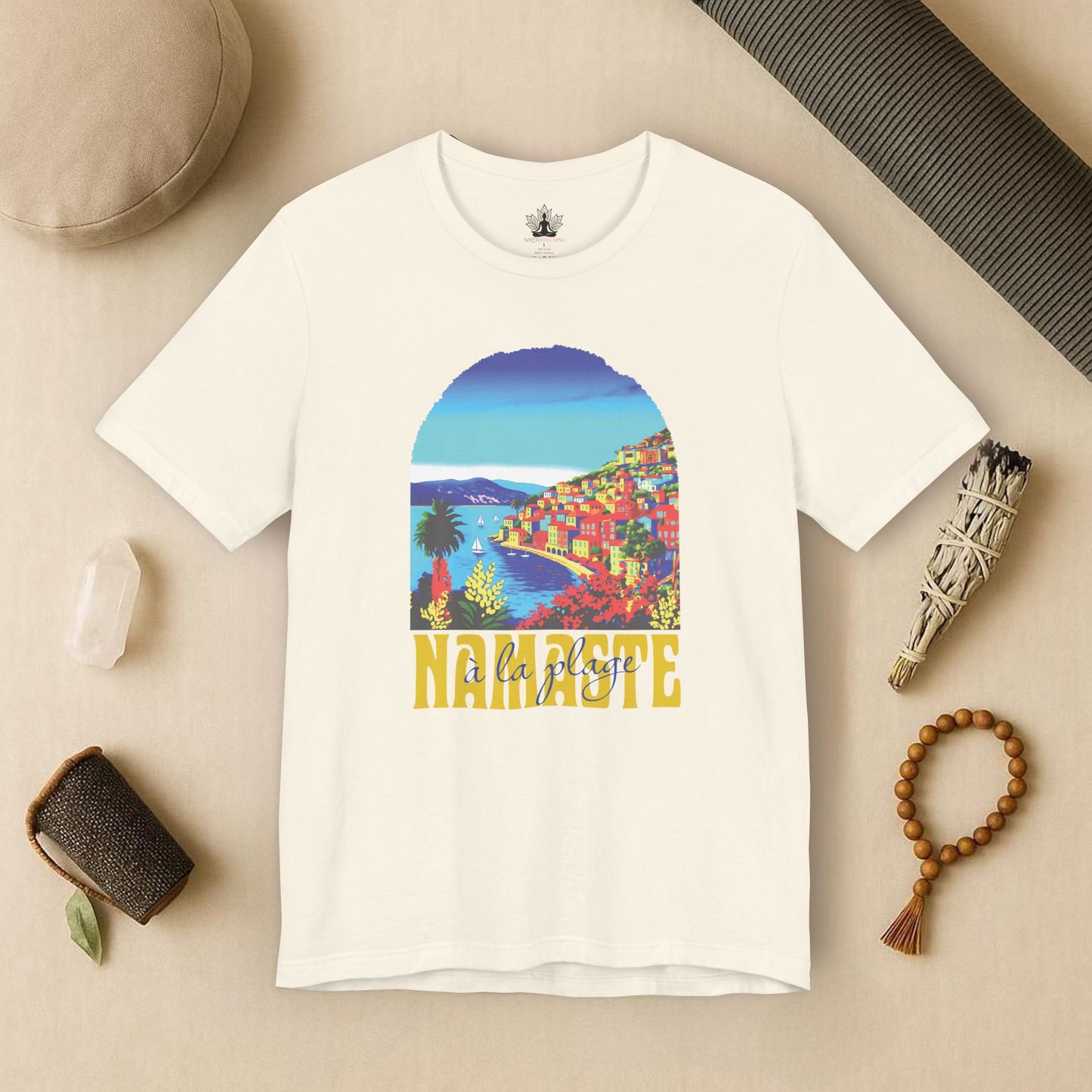 Namaste Riviera Sunset – Summer 25 Edition Tee