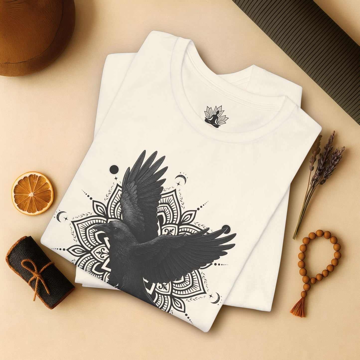 Mystic Raven – Mandala Moon Flight Tee